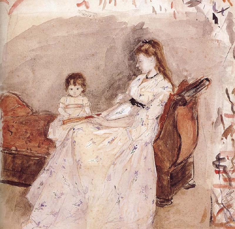 Berthe Morisot Ierma and her daughter china oil painting image
